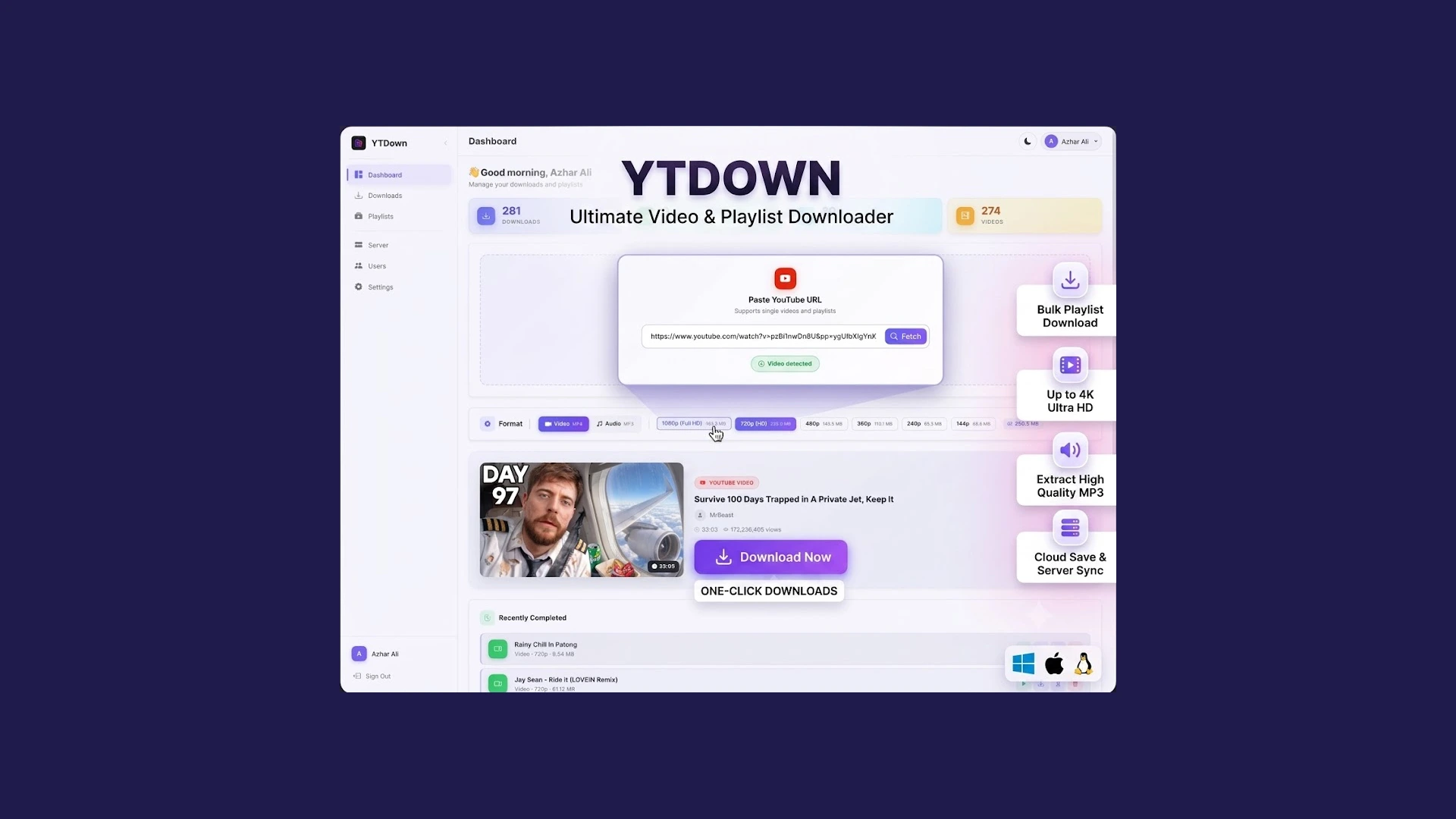 YT Down - YouTube Downloader: Download 4K Videos & MP3 Online